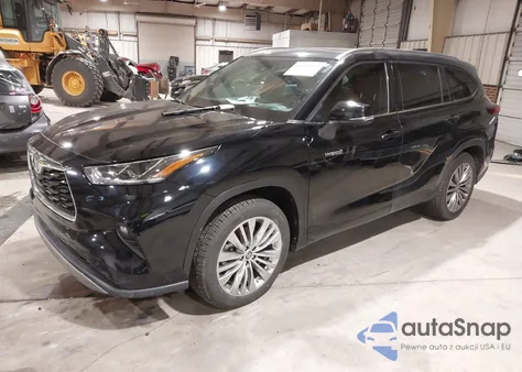 2021 Toyota Highlander Hybrid Platinum from USA, damaged, VIN 5TDFARAH0MS004908